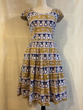 Corey Lynn Calter Anthropologie striped block print Sugared Dress